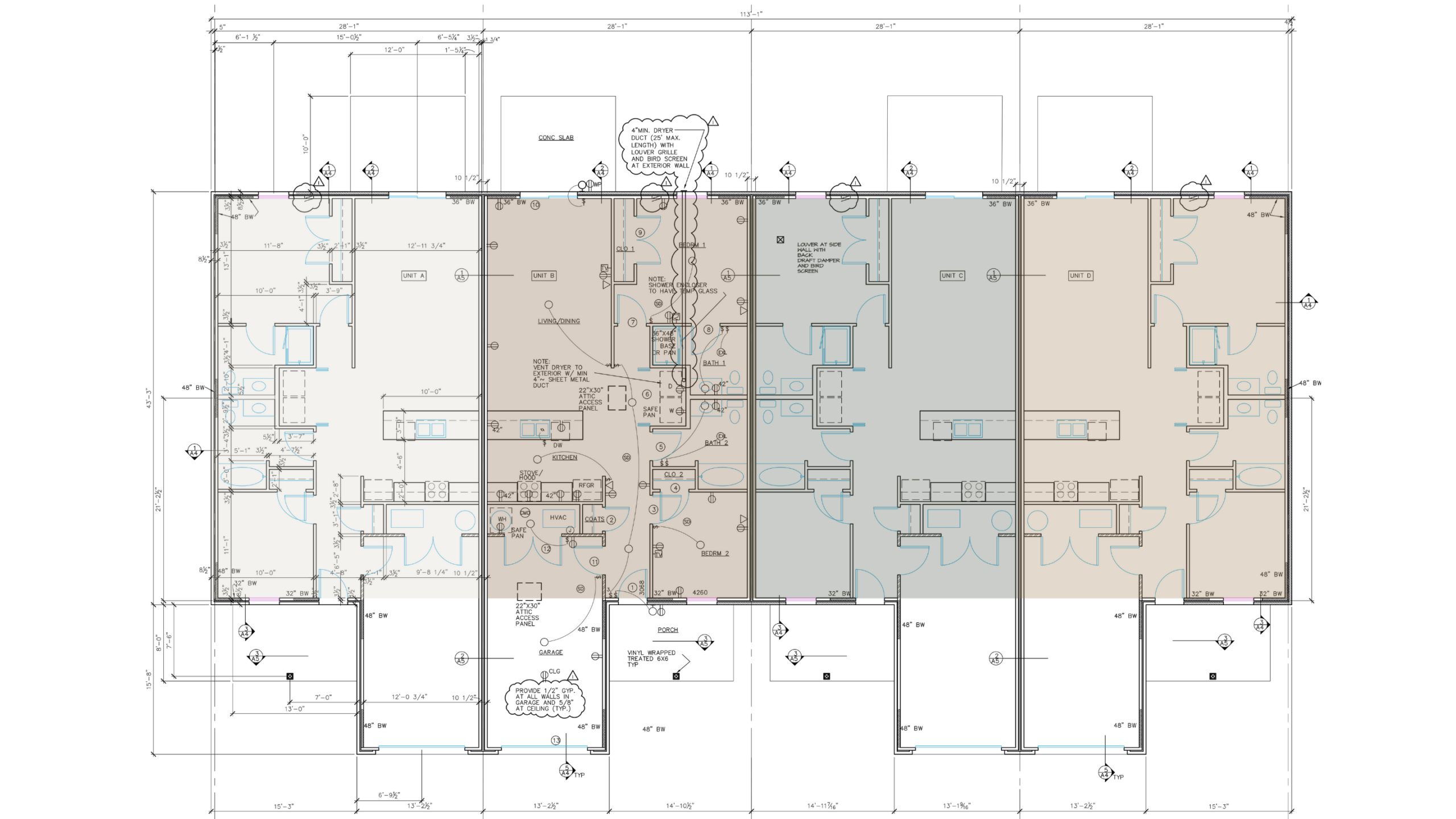 Cape Apartment plans